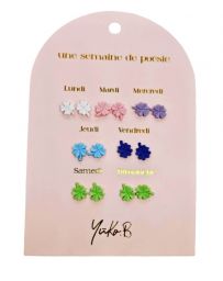 Boucles d'Oreilles - Une Semaine de Poésie - Chance - YUKO. B
