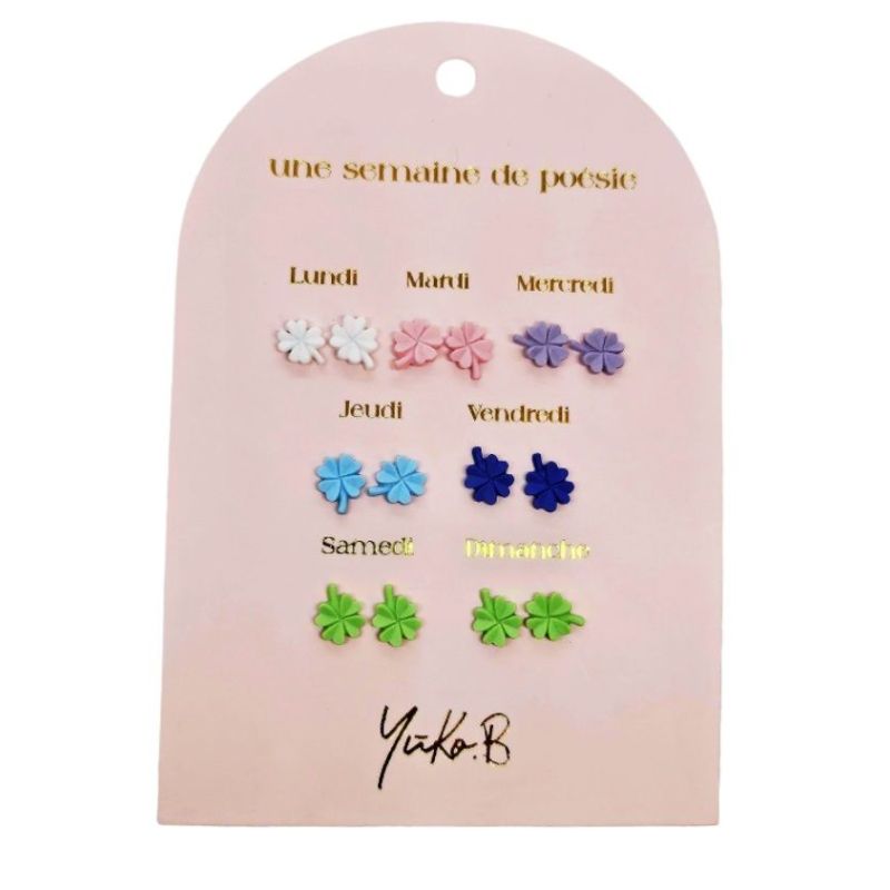 Boucles d'Oreilles - Une Semaine de Poésie - Chance - YUKO. B