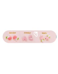 Boucles d'Oreilles - Un An de Poésie - Rose - YUKO. B