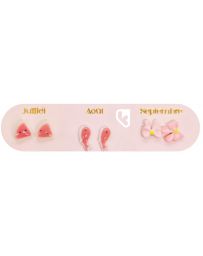 Boucles d'Oreilles - Un An de Poésie - Rose - YUKO. B
