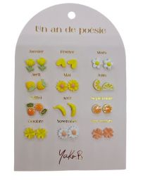 Boucles d'Oreilles - Un An de Poésie - Vive - YUKO. B