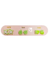 Boucles d'Oreilles - Un An de Poésie - Verte - YUKO. B