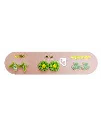 Boucles d'Oreilles - Un An de Poésie - Verte - YUKO. B