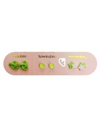 Boucles d'Oreilles - Un An de Poésie - Verte - YUKO. B
