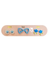 Boucles d'Oreilles - Un An de Poésie - Bleue - YUKO. B