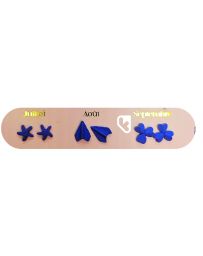 Boucles d'Oreilles - Un An de Poésie - Bleue - YUKO. B