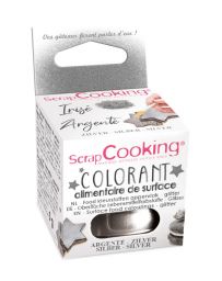 Colorant alimentaire de surface - Argent - 5g - SCRAPCOOKING