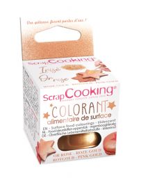 Colorant alimentaire de surface - Or rose - 5g - SCRAPCOOKING