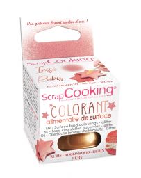 Colorant alimentaire de surface - Rubis - 5g - SCRAPCOOKING