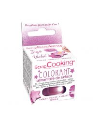 Colorant alimentaire de surface irisé - Violet - 5g - SCRAPCOOKING