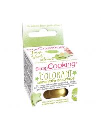 Colorant alimentaire de surface irisé - Vert Citron - 5g - SCRAPCOOKING