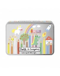 Boîte à crayons de couleur - DERRIERE LA PORTE