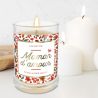 Bougie Verre Fleur de Coton - Ma petite Maman d'amour, tu es la meilleure !