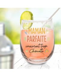 Verre rond "Maman parfaite"