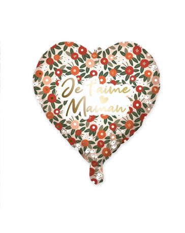 Ballon métal "Je t'aime Maman"
