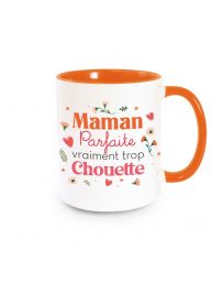 Mug orange - Maman parfaite vraiment trop chouette