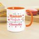 Mug orange - Maman parfaite vraiment trop chouette