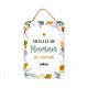 Plaque métal - Meilleure Maman du Monde (Entier)