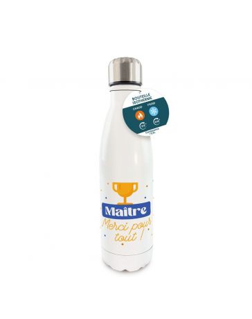 Gourde isotherme maitre merci pour tout