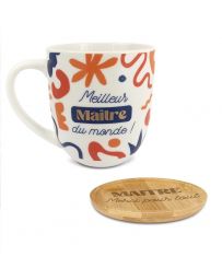 Coffret Tasse et Sous-Tasse - Meilleur Maître du monde !