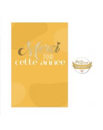 Carte et Pin's - Meilleure Maîtresse, Merci pour cette Année !