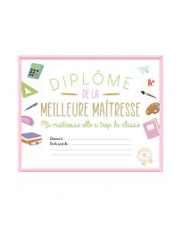 Cadre Diplôme - Meilleure Maîtresse