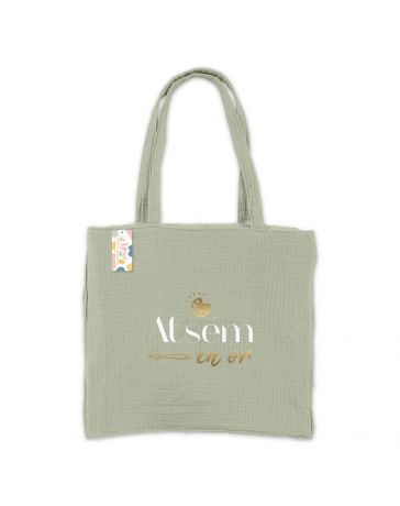 Sac Cabas en Gaz de Coton - ATSEM EN OR