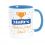 Mug bleu maitre merci