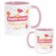Mug rose maitresse merci