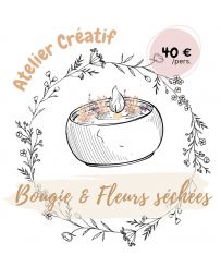 Atelier créatif - Je réalise ma Bougie avec Fleurs séchées