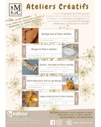 Atelier créatif - Je réalise mon Horloge en Bois & Fleurs séchées