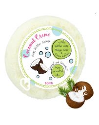 Eponge savon exfoliante - COCONUT CREME - BOMB COSMETICS