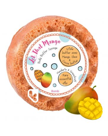 Eponge savon exfoliante - LET THAT MANGO - BOMB COSMETICS