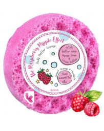Eponge savon exfoliante - THE RASPBERRY RIPPLE EFFECT - BOMB COSMETICS
