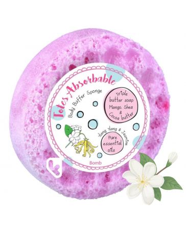 Eponge savon exfoliante - TOTES ABSORBABLE - BOMB COSMETICS