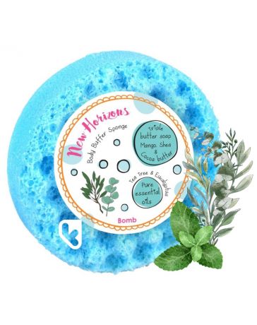 Eponge savon exfoliante - NEW HORIZON - BOMB COSMETICS
