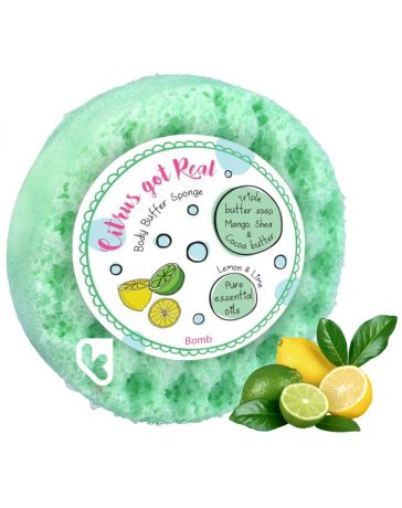 Eponge savon exfoliante - CITRUS GOT REAL - BOMB COSMETICS