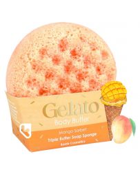 Eponge Savon exfoliante - Sorbet Mangue - BOMB COSMETICS