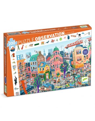 La Ville - Puzzle d'Observation - 200 Pièces - DJECO