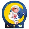 Un Astronaute dans la Lune - Puzzle Silhouette - 36 Pièces - DJECO Un Astronaute dans la Lune - Puzzle Silhouette - 36 Pièces - DJECO