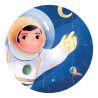 Un Astronaute dans la Lune - Puzzle Silhouette - 36 Pièces - DJECO Un Astronaute dans la Lune - Puzzle Silhouette - 36 Pièces - DJECO