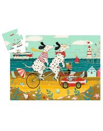 Ollie le Dalmatien - Puzzle Silhouette - 24 Pièces - DJECO