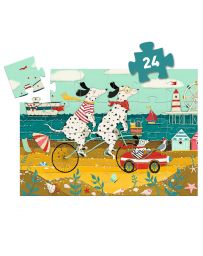 Ollie le Dalmatien - Puzzle Silhouette - 24 Pièces - DJECO