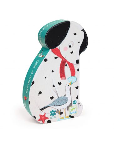 Ollie le Dalmatien - Puzzle Silhouette - 24 Pièces - DJECO
