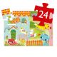Pachat & ses Amis - Puzzle Silhouette - 24 Pièces - DJECO
