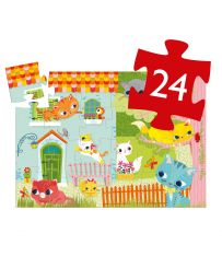 Pachat & ses Amis - Puzzle Silhouette - 24 Pièces - DJECO