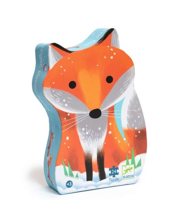 Ginger, petit renard - Puzzle silhouette - 24 Pièces - DJECO