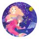 Ella la Sirène - Puzzle Silhouette - 26 Pièces - DJECO