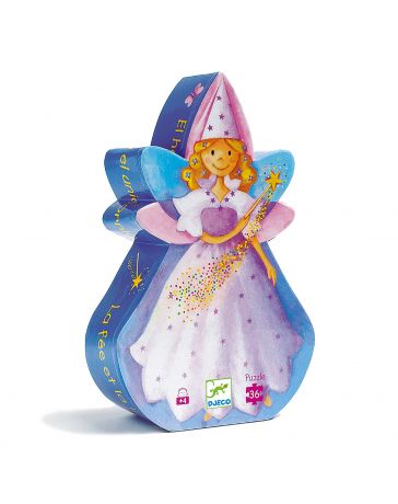 La Fée et la Licorne - Puzzle Silhouette - 36 Pièces - DJECO