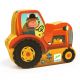 Le Tracteur - Puzzle Silhouette - 16 Pièces - DJECO
